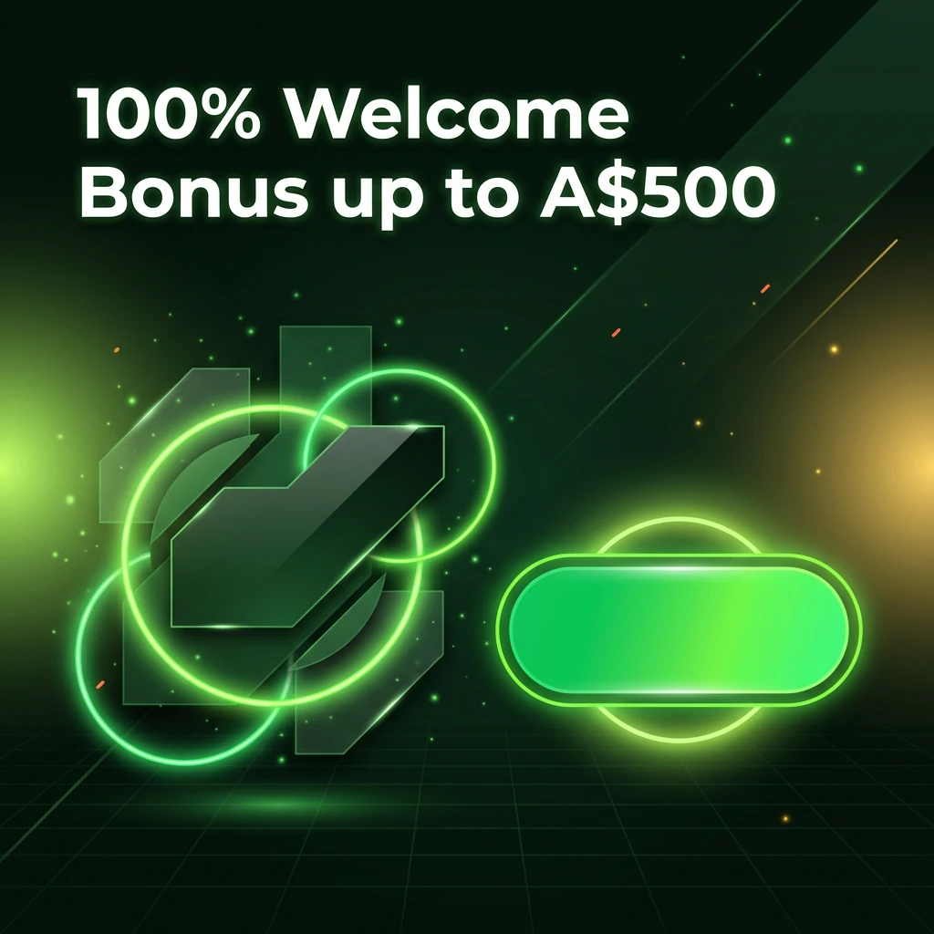100% Welcome Bonus up to A$500